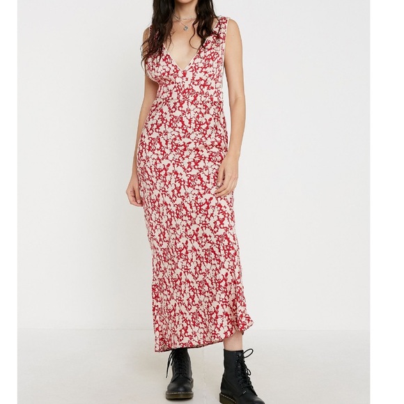 bias cut midi dress